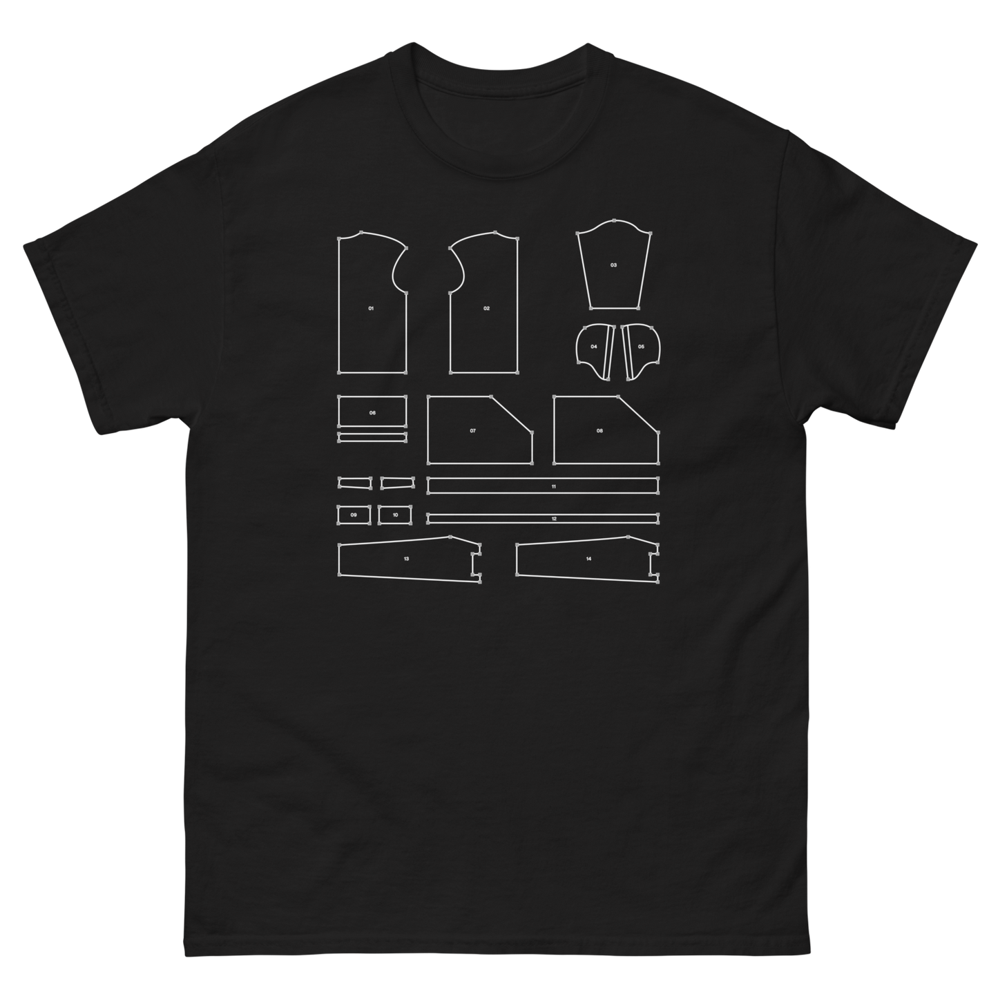 SHA256 Pattern Tee | Black