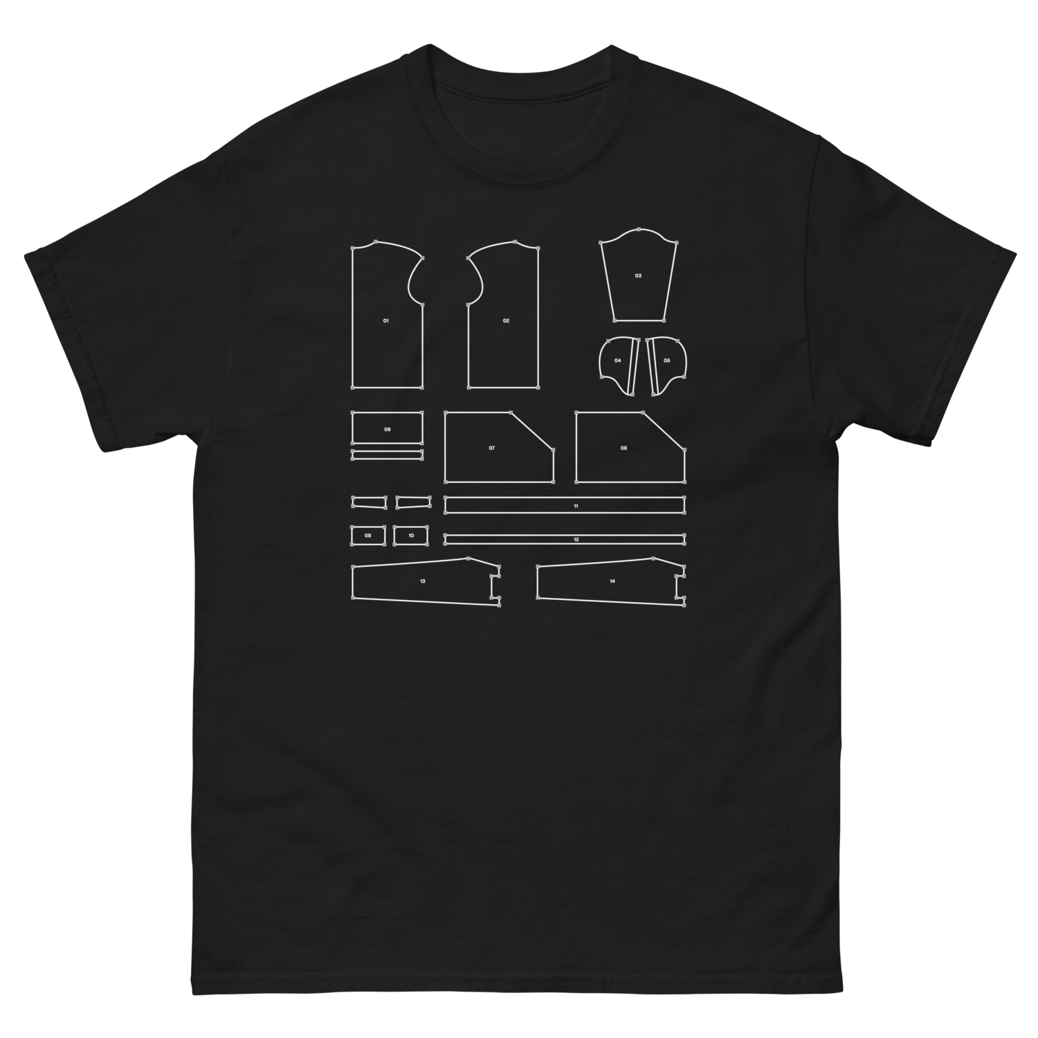 SHA256 Pattern Tee | Black