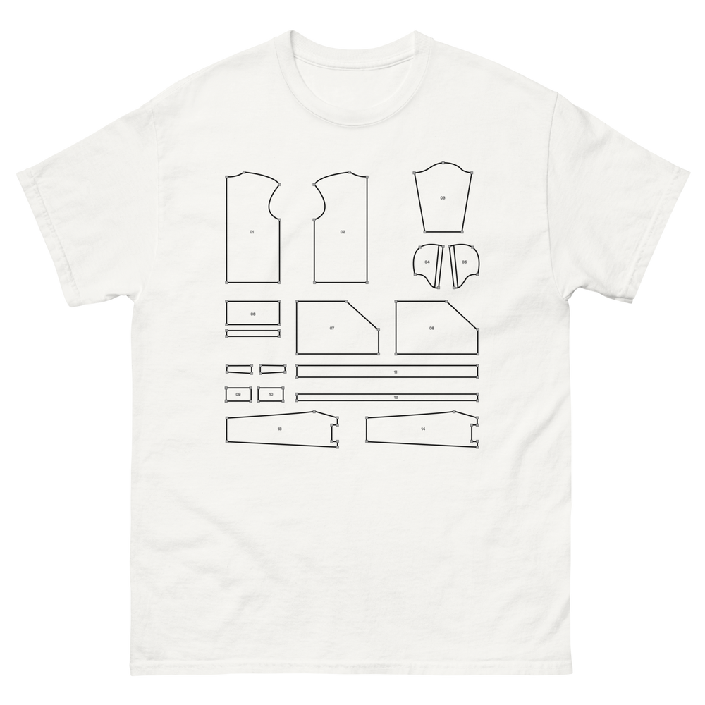SHA256 Pattern Tee | White