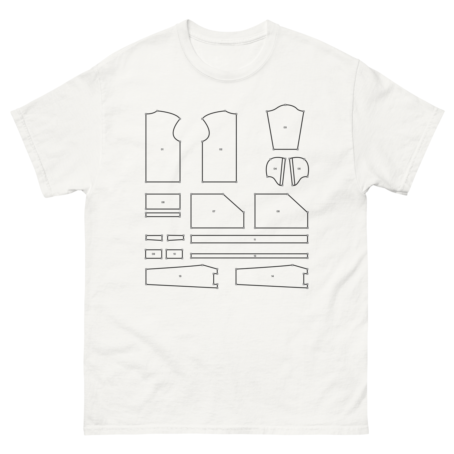 SHA256 Pattern Tee | White